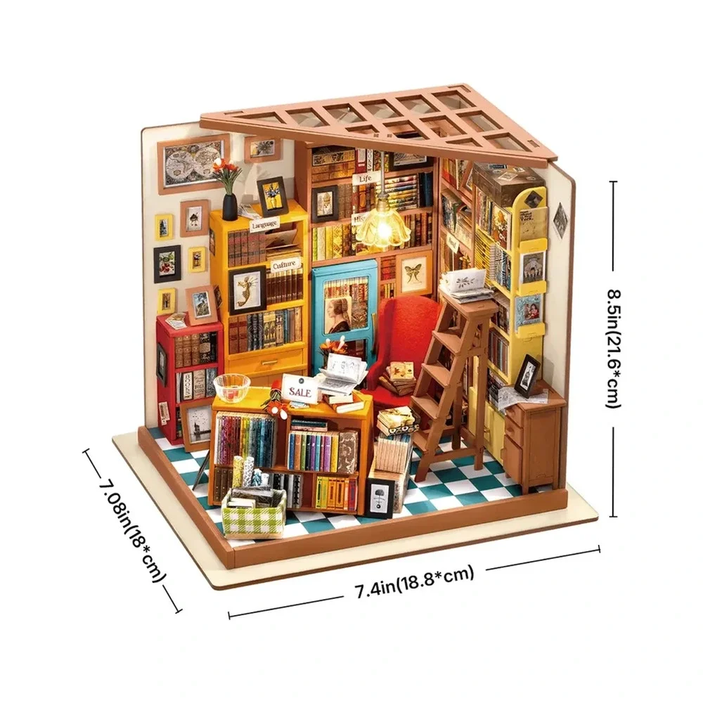 Rolife DIY Miniature House - Sam's Study DG102 (SEALED / NEW) - Picture 2 of 9